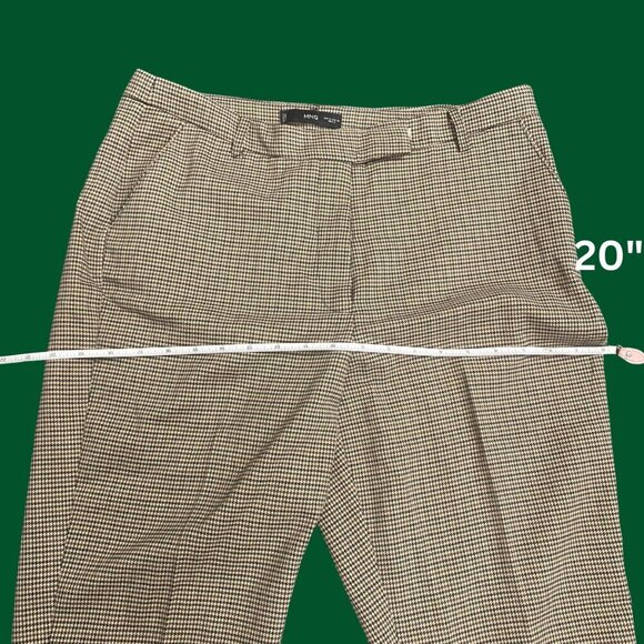Mango MNG Houndstooth Ankle Pants – Women’s Size 10 – Tailored Trousers - Picture 6 of 11